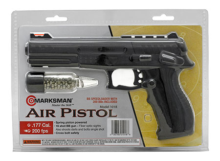 Marksman Model 1018 Spring Powered BB Air Pistol with Speedloader