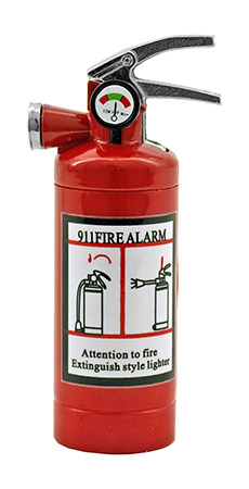 Fire Extinguisher Lighter with LED Flashlight - Diamond Visions