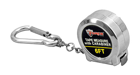 Max Force Carabineer Keychain 6 ft. Tape Measure - Diamond Visions