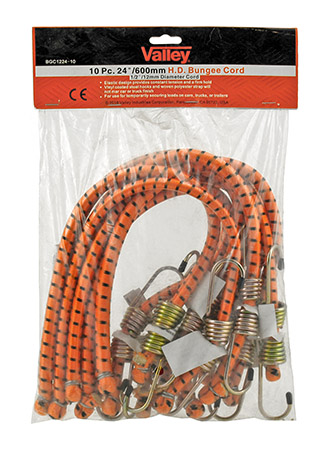 10 pc. 24" Heavy Duty Bungee Cords - Valley