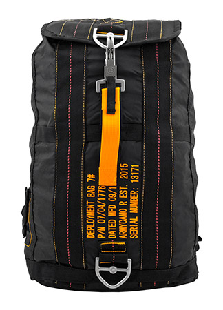 Tactical Parachute Airplane Jumper Backpack - Black Night Sky