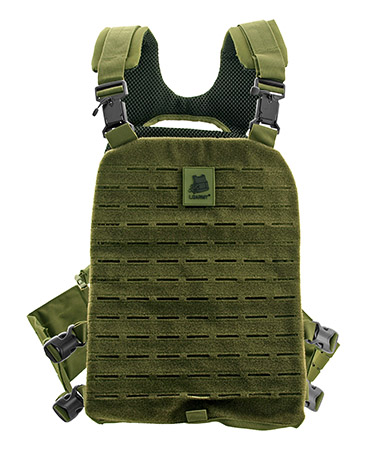 Tactical Defense Bulletproof Plate Carrying Velcro Molle Vest - Olive Drab Green
