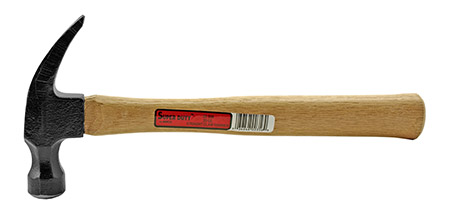 20 oz. Hammer Head Curved Claw Hammer with Wooden Handle - Braco