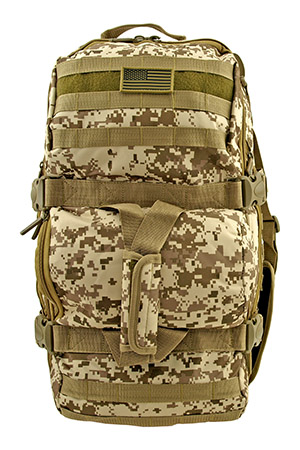 Tactical Journeyman Large Duffle Bag Backpack - Desert Tan Digital Camo