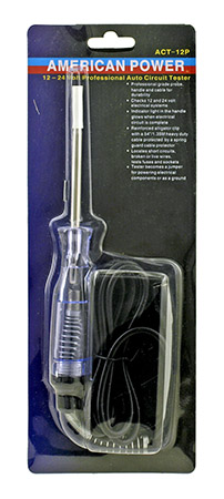 12 - 24 Professional Volt Auto Electrical Circuit Tester - American Power