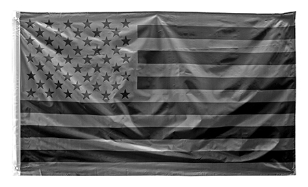 5' x 3' Black and Grey Modern American Patriot Flag