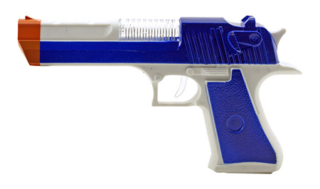 Light-Up Projection Toy Gun Pistol with Voice Over Sound Effects - Assorted Colors