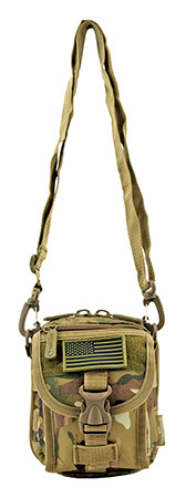 The Tactical Over the Shoulder Everyday Carry Attachment Bag - Woodland Multi Camo