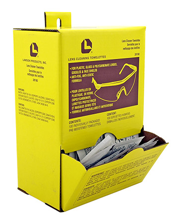 100 - pc. Lens Cleaning Towelettes Dispensing Display