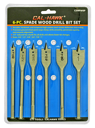 6-pc. Power Wood Drill Bit Set