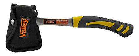 1.25 Lb. Rubberized Fiberglass Hatchet Handle Axe with Nylon Sheath - Valley Tools