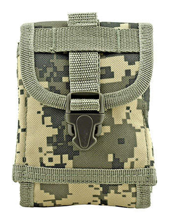 Space Force Tactical MOLLE Cell Phone Tech Pouch Carrier Vest Attachment - Digital Camo