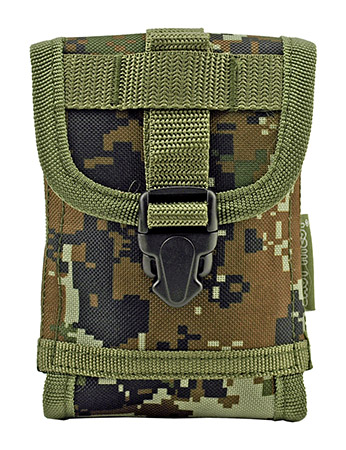 Space Force Tactical MOLLE Cell Phone Tech Pouch Carrier Vest Attachment - Green Digital Camo