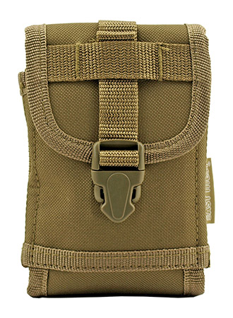 Space Force Tactical MOLLE Cell Phone Tech Pouch Carrier Vest Attachment - Desert Tan