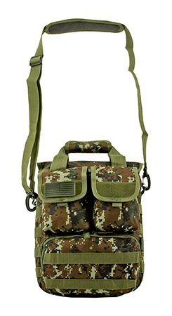 Space Force Tactical MOLLE Digital Tech Deployment Laptop Carrier Hip Bag - Green Digital Camo