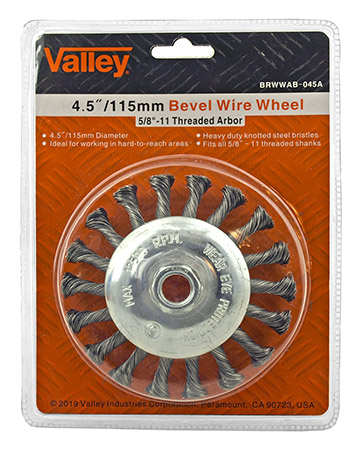 4.5" Bevel Wire Wheel - Valley Tools