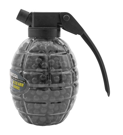 760 Count Hand Grenade Shaped Bottle of .12g Airsoft BBs - Omega