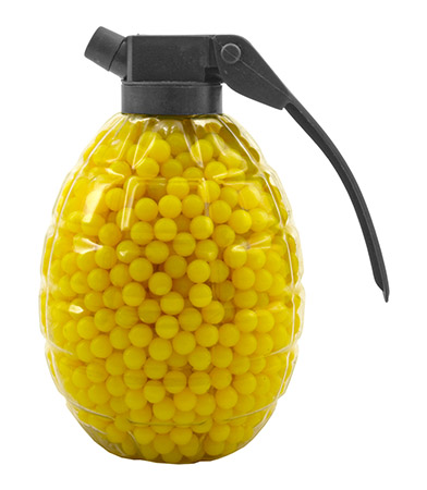 1600 Count Hand Grenade Bottle .12g Airsoft BBs - Omega