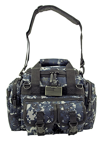 Mini Duffle Carry On Travel Gym Bag - Blue Digital Camo