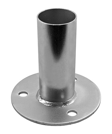 1-7/8" Canopy Pipe Foot Pad - Galvanized