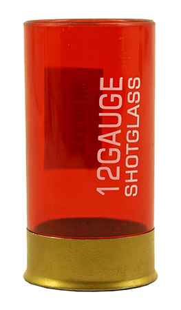 12 Gauge Shotgun Shot Glass Shooter Shell - Red and Gold