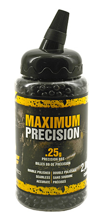 2,000 ct. Maximum Precision .25g Airsoft BB - GameFace