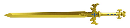 39.5" Foam Anime Knightly King Cosplay Video Game Sword - Blue and Gold