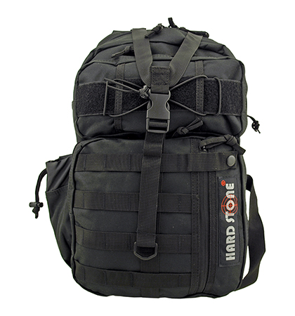 Hard Stone Flight Pack Tactical Travel Sling Backpack - Black