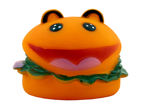 4.25" Squeaker Dog Chew Toy Hamburger - Diamond Visions