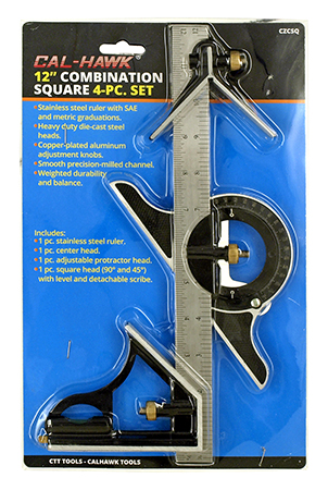 12" Combination Square SAE/MM