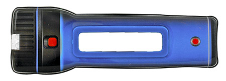 Duo Flat Flashlight with Illuminated Magnifying Glass - Assorted Colors