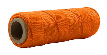 1/4 Lb. Nylon Seine Twine Rope - Construction Orange