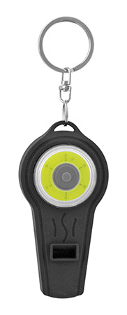 LED Flashlight and Whistle Keychain
