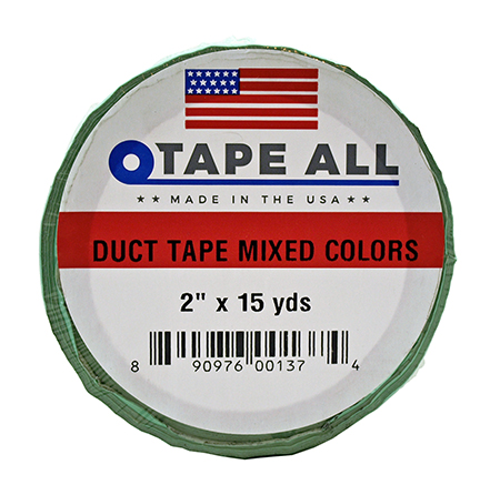 2" x 15 Yards Duct Tape Mixed Colors - Tape All