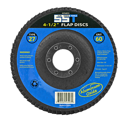 4-1/2" Flap Disc 60 Grit Aluminum Oxide - Sun State Tools