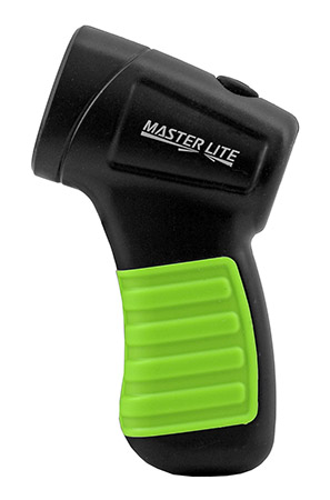 Climate and Eco-Friendly Battery Operated Master Lite Pistol Grip Push Button Flashlight - Assorted Colors