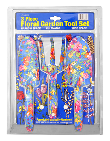 3 - pc. Floral Garden Tool Set - Flower