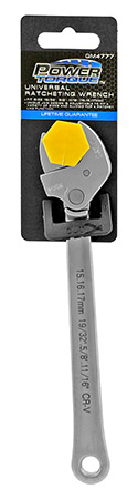 Power Torque Universal Adjustable Ratcheting Wrench - Small