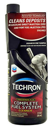 Chevron with Techron Complete Fuel System Injector Cleaner Tank Additive