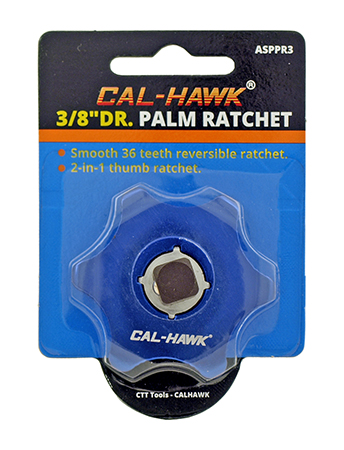 3/8" DR. Palm Ratchet - Cal-Hawk ASPPR3