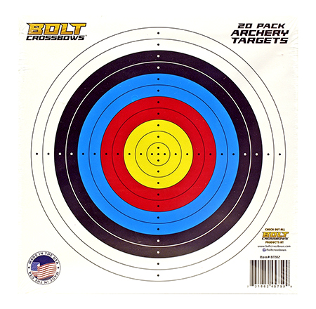 20 - pk. Archery Targets - Bolt Crossbows