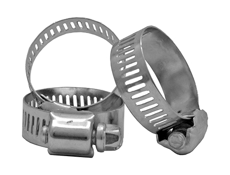 5/8" - 1-1/4" Metal Screw Down Hose Clamp - Bag of 50 Pieces - Cal-Hawk - CAPAHC11/4