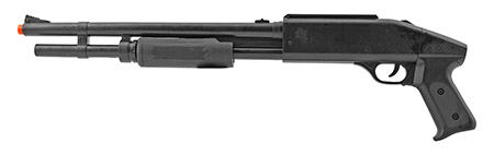 The Tactical Pump Action Pistol Grip Spring Powered Airsoft Shotgun - Black