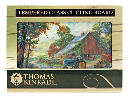 16" x 12" Thomas Kinkade Tempered Glass Cutting Board - Summer Heritage