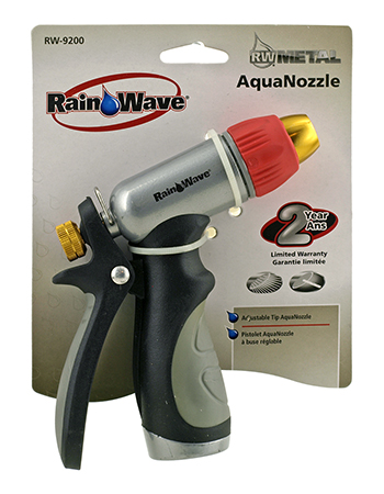 Rain Wave Adjustable Garden Hose Aqua Nozzle - Diamond Visions