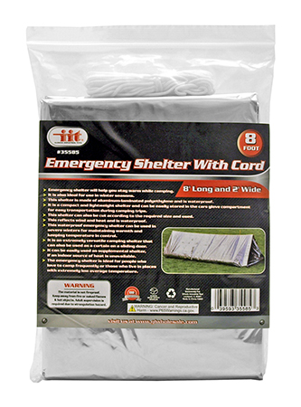 8' Emergency Blanket Shelter with Cord - IIT