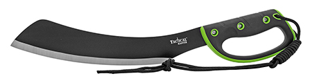 20.25" Tactical Master Bush Full Tang Machete with Reaper Curved Blade - Green
