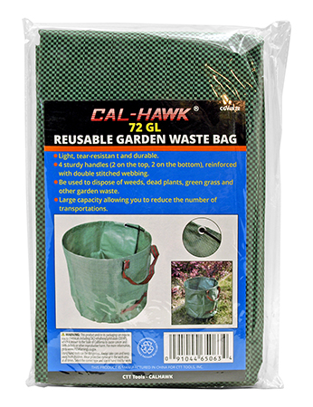 72 Gallon Reusable Garden Leaf Yard Waste Bag - Cal-Hawk