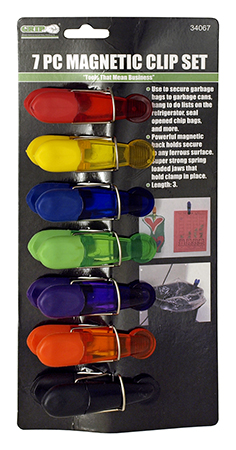 7 - pc. Magnetic Clip Set - Grip
