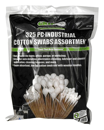 325 - pc. Industrial Cotton Swabs Assortment - Grip
